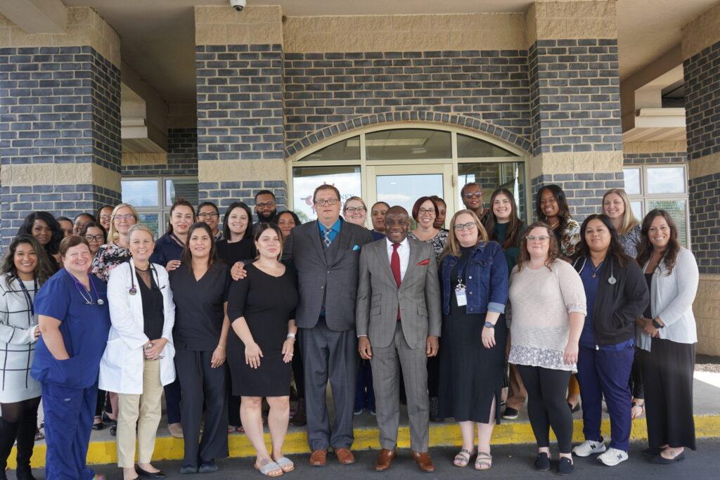 KCC Joliet Staff Standing on Stairs